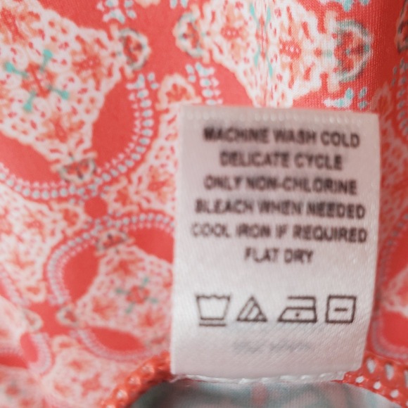 Cabana Life Coral Tides Shift Dress Coastal UPF 50 Swimsuit Coverup Size Large - Picture 6 of 16